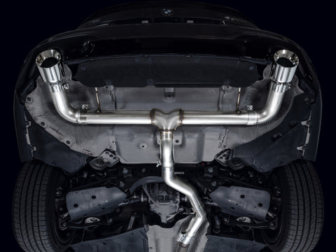 AWE Tuning 19-23 BMW 330i / 21-23 BMW 430i Base G2X Track Edition Axle-Back Exhaust - Chrome Silver - 3020-32429