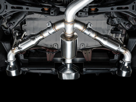 AWE Tuning 2023+ Toyota GR Corolla Track Edition Exhaust - Diamond Black Tips - 3020-53472