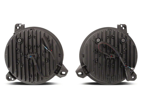 Raxiom 18-23 Jeep Wrangler JL Axial Series 9-In Angel Eye LED Headlights- Blk Housing (Clear Lens) - J171705