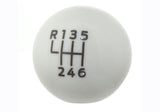 Ford Racing 15-19 Ford Mustang EcoBoost / GT w/ 6-Speed Manual Transmission Bullitt White Shift Knob - M-7213-M8B