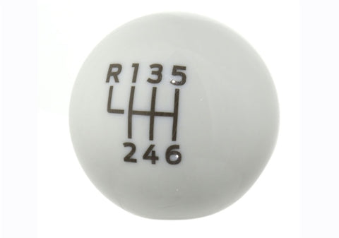 Ford Racing 15-19 Ford Mustang EcoBoost / GT w/ 6-Speed Manual Transmission Bullitt White Shift Knob - M-7213-M8B