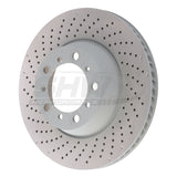 SHW 17-21 Porsche 911 Carrera 3.0L w/o Ceramic Brakes Left Rear Drilled MB Brake Rotor (9P1615601) - PRL31524