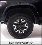 EGR 11-15 Ford Super Duty Bolt-On Look Color Match Fender Flares - Set - Carbon Black - 793814-G1