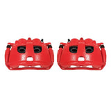 Power Stop 09-10 Dodge Ram 2500 Rear Red Calipers w/Brackets - Pair - S5174