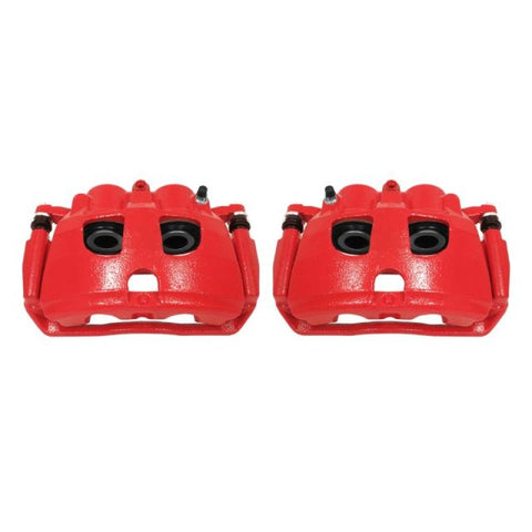 Power Stop 09-10 Dodge Ram 2500 Rear Red Calipers w/Brackets - Pair - S5174