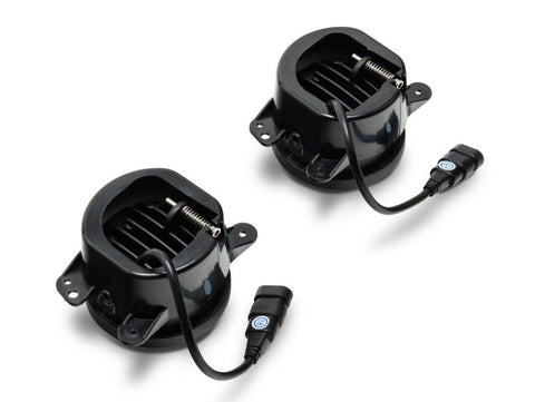 Raxiom 07-23 Jeep Wrangler JK & JL Axial Series Tri-Bar LED Fog Lights- Amber - J130810