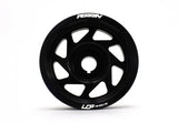 PERRIN 93-14 Subaru Impreza (Incl. 02-14 WRX) / 04-21 STI Lightened Crank Pulley - Black - PSP-ENG-100BK