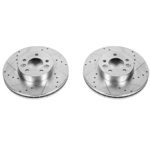 Power Stop 98-02 Ford Crown Victoria Front Evolution Drilled & Slotted Rotors - Pair - AR8155XPR
