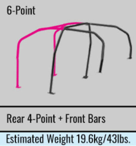 Cusco Roll Cage 6 points Dash Through Chromoly 4 Passenger CT9A Evo 9 (S/O / No Cancel) - 564 265 B