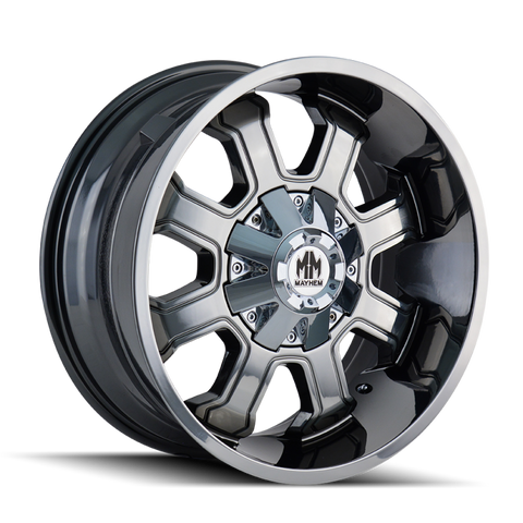 Mayhem 8103 Fierce 20x9 / 8x180 BP / 0mm Offset / 124.1mm Hub Chrome Wheel - 8103-2978C