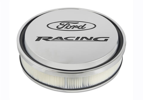 Ford Racing Chrome Slant Edge Air Cleaner Assembly - 302-384