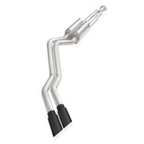 Stainless Works 2020-21 Silverado HD 6.6L Legend Catback Black Tips - CT220CBL-B