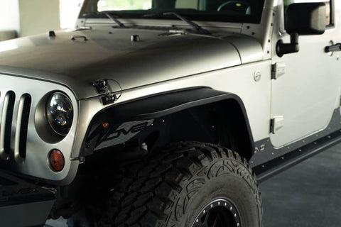 DV8 Offroad 07-18 Jeep Wrangler JK Slim Fender Flares - FDJK-07