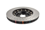 DBA 22-23 Hyundai Kona N Front 5000 Series 2-Piece Drilled Rotor w/Black Hat - DBA53148BLKXD
