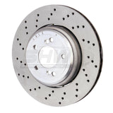 SHW 08-13 BMW M3 4.0L Left Rear Cross-Drilled Lightweight Brake Rotor (34212283803) - BRL42853