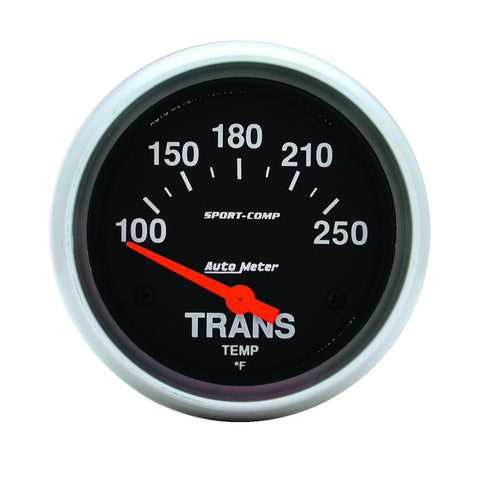 Autometer Sport-Comp 2-5/8in 100-250 Degrees (F) Electric Transmission Temp Gauge - 3552