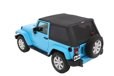 Bestop 07-18 Jeep Wrangler JK 2-Door Trektop (Black Diamond) - 56852-35