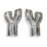 Stainless Works 2010+ Camaro Y-Tips for factory ground effects - CA10QUADTIPS