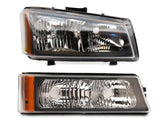 Raxiom 03-06 Chevrolet Silverado 1500 Axial OEM Style Rep Headlights- Chrome Housing (Clear Lens) - S122320