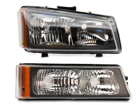 Raxiom 03-06 Chevrolet Silverado 1500 Axial OEM Style Rep Headlights- Chrome Housing (Clear Lens) - S122320