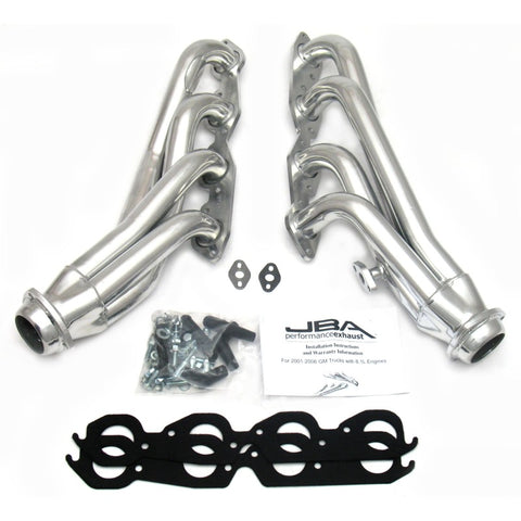 JBA 01-03 Gm Truck 8.1L BBC w/o EGR/A.I.R. 1-3/4in Primary Silver Ctd Cat4Ward Header - 1860SJS