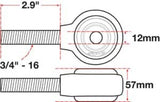 SPC Performance xAxis Rod End Ball Joint - 15780