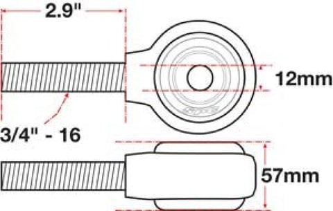 SPC Performance xAxis Rod End Ball Joint - 15780