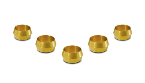 Vibrant Brass Olive Inserts 5/16in - Pack of 5 - 16465