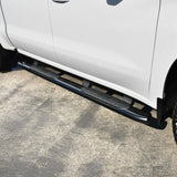 Westin 2019 Chevrolet Silverado/Sierra 1500 Crew Cab Non LD PRO TRAXX 5 Oval Nerf Step Bars - Black - 21-54135