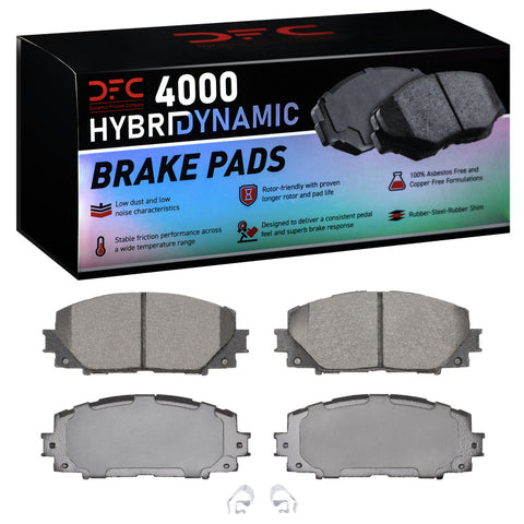 DFC 10-22 Toyota Prius Prime Front 4000 Hybridynamic Brake Pads - 4000-1184-10