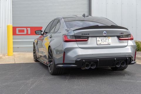 Dinan 21-27 BMW M3/M4 (G80/G82/G83) Valved Axleback Exhaust System - Black Tips - D660-0093-BLK