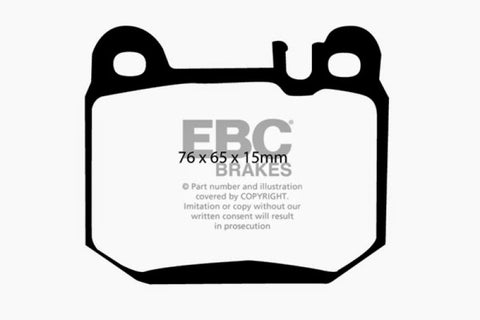 EBC 04-07 Maserati Quattroporte 4.2 Yellowstuff Rear Brake Pads - DP41395R