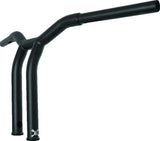 Burly Brand Dominator Raked Bar 12in - Matte Black - B12-6052SB