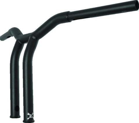 Burly Brand Dominator Raked Bar 12in - Matte Black - B12-6052SB