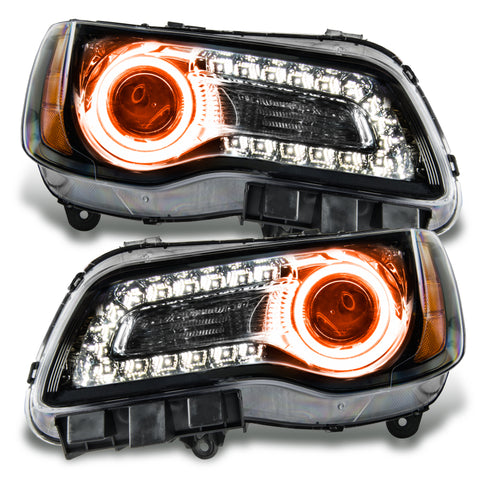 Oracle 11-14 Chrysler 300C SMD HL - Black - NON HID - Orange - 7729-005