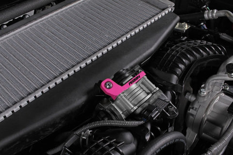 PERRIN 2022+ Subaru WRX/19-23 Ascent/Legacy/Outback Top Mount Intercooler Bracket - Hyper Pink - PSP-ITR-331HP