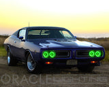 Oracle Pre-Installed Lights 5.75 IN. Sealed Beam - Green Halo - 6904-004