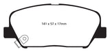 EBC 09+ Hyundai Genesis Coupe 2.0 Turbo Redstuff Front Brake Pads - DP31856C