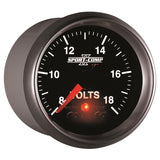 Autometer Sport-Comp II 2-1/16in Digital Voltmeter Gauge - 18V - 3683