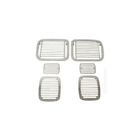 Rugged Ridge 87-95 Jeep Wrangler YJ Billet Style Stone Guard Set - 11102.04