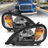 ANZO 1996-2013 Freightliner Columbia LED Crystal Headlights Chrome Housing w/ Clear Lens (Pair) - 131029