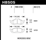 Hawk Performance Ceramic Street Brake Pads - HB505Z.654