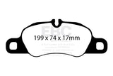 EBC Racing 08-12 Porsche 911 (997) (Cast Iron Disc Only) RP-1 Race Front Brake Pads - DP82057RP1