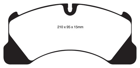 EBC 10+ Volkswagen Touareg 3.0 Supercharged Hybrid Redstuff Front Brake Pads - DP31835C