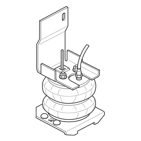 Firestone Ride-Rite Air Helper Spring Kit Rear 1992+ Ford E350 Cutaway (W217602061) - 2061
