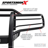 Westin 14-20 Toyota Tundra Sportsman X Grille Guard - Textured Black - 40-33705