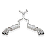Stainless Works 2016-18 Camaro SS Exhaust 3in X-Pipe AFM Valves NPP Replacement Valves 4in Quad Tips - CA16AVCB