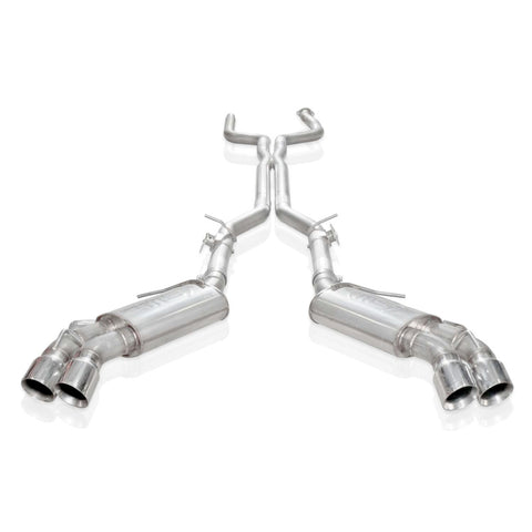 Stainless Works 2016-18 Camaro SS Exhaust 3in X-Pipe AFM Valves NPP Replacement Valves 4in Quad Tips - CA16AVCB