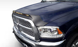 AVS 2009-2018 Dodge Ram 1500 (Excl Sport / Rebel) Aeroskin Low Profile Hood Shield w/ Lights - Black - 753004