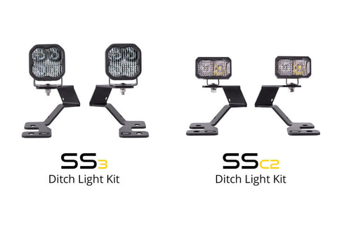 Diode Dynamics 2021 Ford Bronco Stage Series 2in LED Ditch Light Kit - Sport Yellow Pro Combo - DD7145